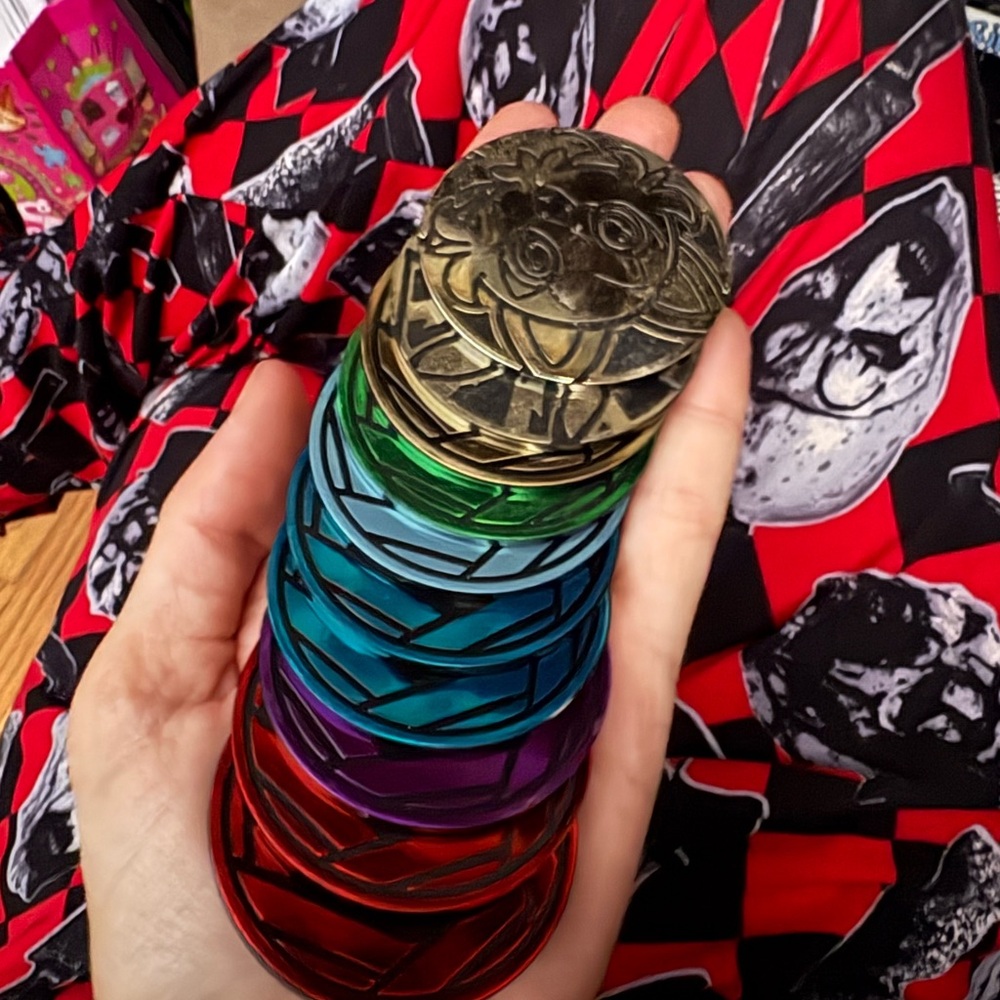 Colorful Pokemon coins